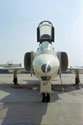 Head-on view of an RF-4B showing the reconnaissance Phantom’s distinctive forward-looking camera port.